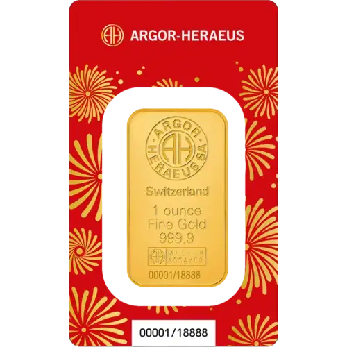 1oz Heraeus Minted Gold Bar - Year of The Horse (2)