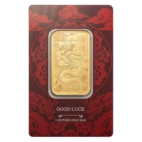 2026 1oz PAMP Gold Bar - Good Luck Yellow Dragon (3)