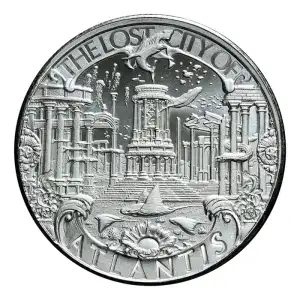 Atlantis 1 oz Silver Round - Lost Cities Series (2)